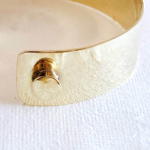 Brass Band Anklet or Armlet Hammered Cuff