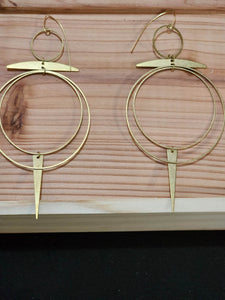 Brass Hoop Earrings - Handmade Solstice