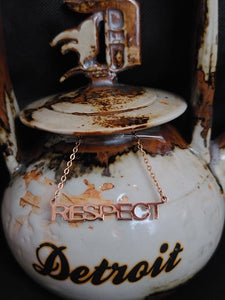 RESPECT Necklace (Rose Gold)